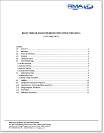 RM Asia ROPS testing protocol for mining vehicles